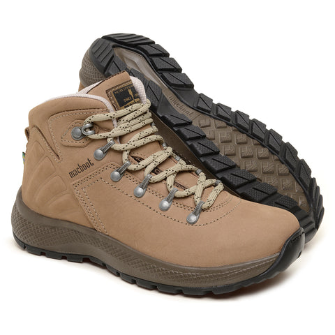 Bota Adventure Cano Alto Macboot PetĂșnia 04 Bege Acinzentado