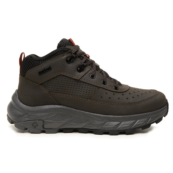 Bota Adventure Cano Alto Macboot Graviola 02 Cinza Escuro - vista frontal - Macboot