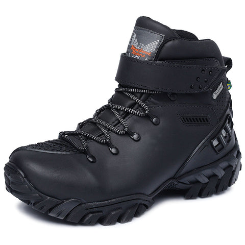 Bota Motors Cano Alto Macboot Alcatraz 02 Preto Emborrachado