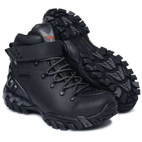 Bota Motors Cano Alto Macboot Alcatraz 02 Preto Emborrachado