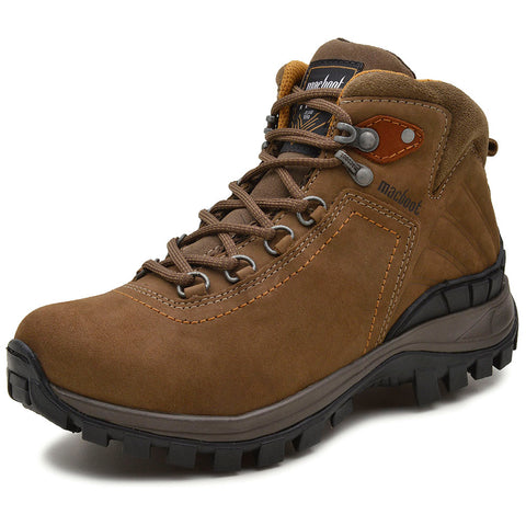 Bota Adventure Cano Alto Macboot Acari 04 Marrom Bege