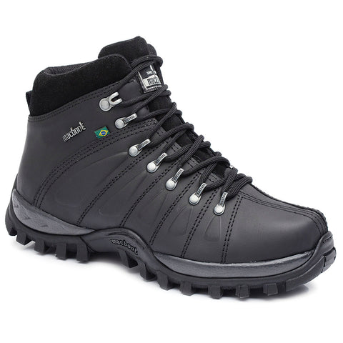 Bota Adventure Cano Alto Macboot Uirapuru 02 Preto Emborrachado