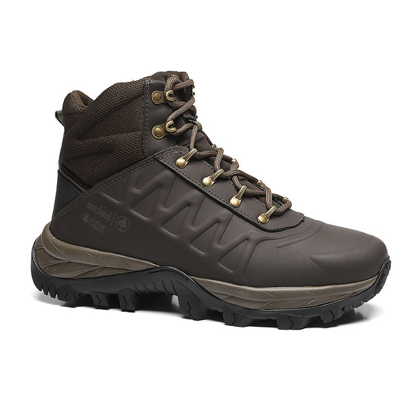 Bota Cano Alto Adventure Macboot Aruna 02 Cafe Emborrachado - vista frontal - Macboot