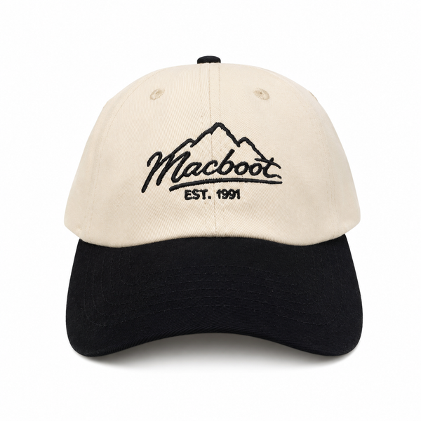 Boné Macboot Dad Hat Bege Areia Aba Preta