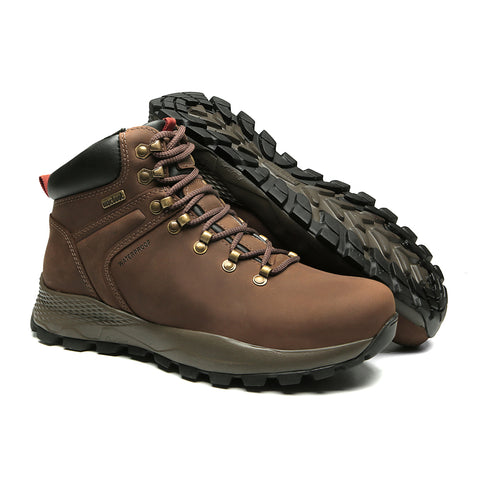 Bota Adventure Cano Alto Macboot Waterproof Flutua Alpes 02Z Marrom