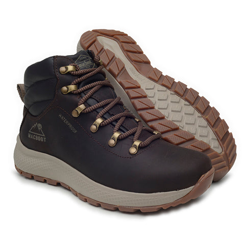 Bota Adventure Cano Alto Macboot Waterproof Flutua Batu 08 Café