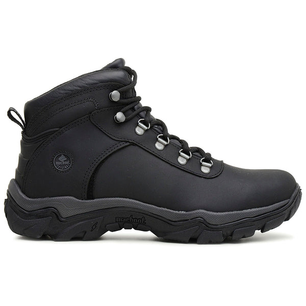 Bota Adventure Cano Alto Macboot Sanhasso 02 Preto Emborrachado - vista frontal - Macboot