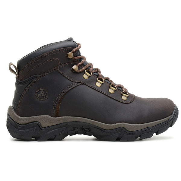 Bota Adventure Cano Alto Macboot Sanhasso 02 Café - vista frontal - Macboot