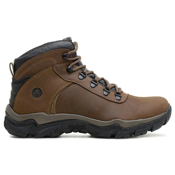 Bota Adventure Cano Alto Macboot Sanhasso 02 Marrom - vista frontal - Macboot