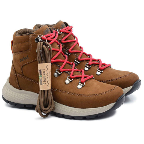 Bota Adventure Cano Alto Macboot Sabine 04 Marrom Claro