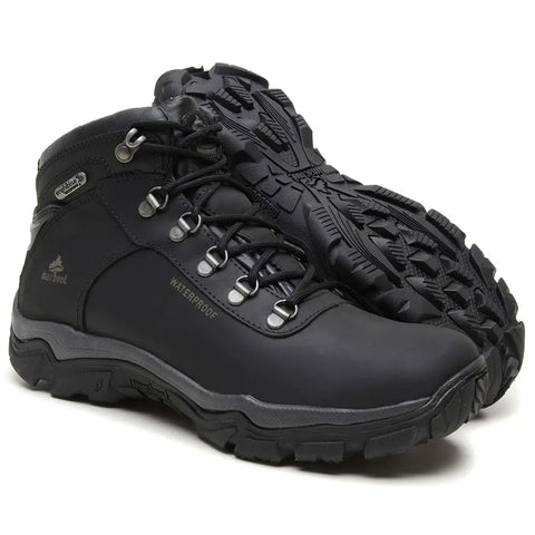 Bota Cano Alto Waterproof Macboot Sanhaço 06 Preto Emborrachado