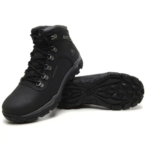Bota Cano Alto Waterproof Macboot Sanhaço 06 Preto Emborrachado