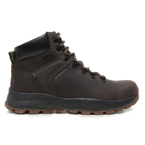 Bota Adventure Cano Alto Macboot Waterproof Flutua Alpes 02 Café - vista frontal - Macboot