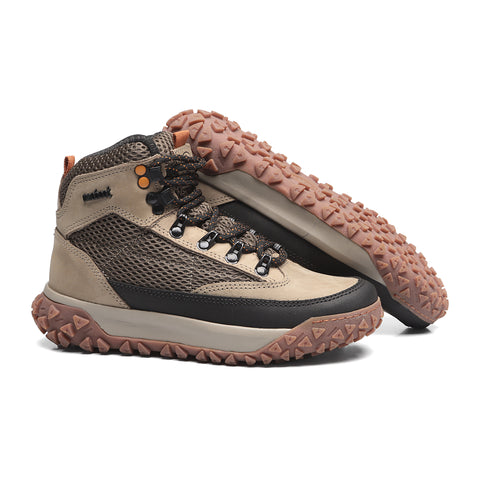 Bota Adventure Cano Alto Macboot Bourbon 04 Bege Acinzentado