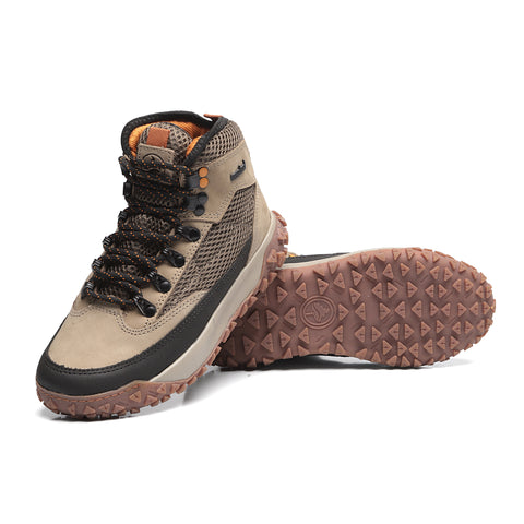 Bota Adventure Cano Alto Macboot Bourbon 04 Bege Acinzentado