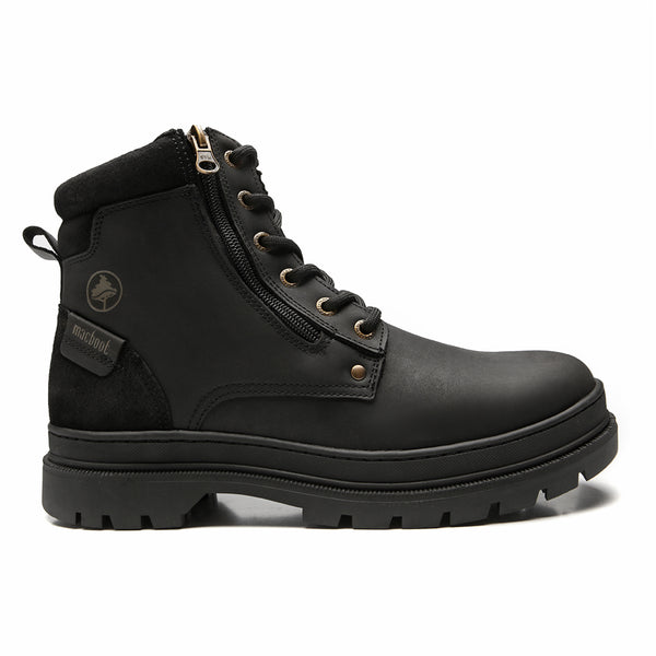 Bota Militar Cano Alto Macboot Cumaru 06 Preto Emborrachado