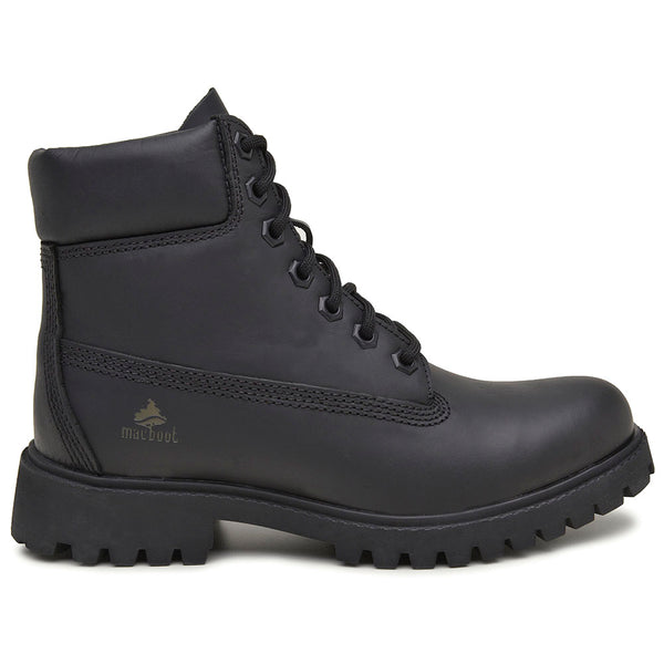 Bota Militar Macboot Cano Alto Lauryn 04 Preto Emborrachado