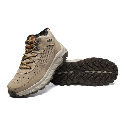 Bota Adventure Cano Alto Macboot Graviola 04 Bege Acinzentado