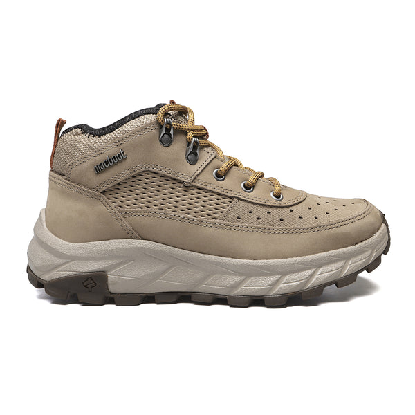 Bota Adventure Cano Alto Macboot Graviola 04 Bege Acinzentado - vista frontal - Macboot