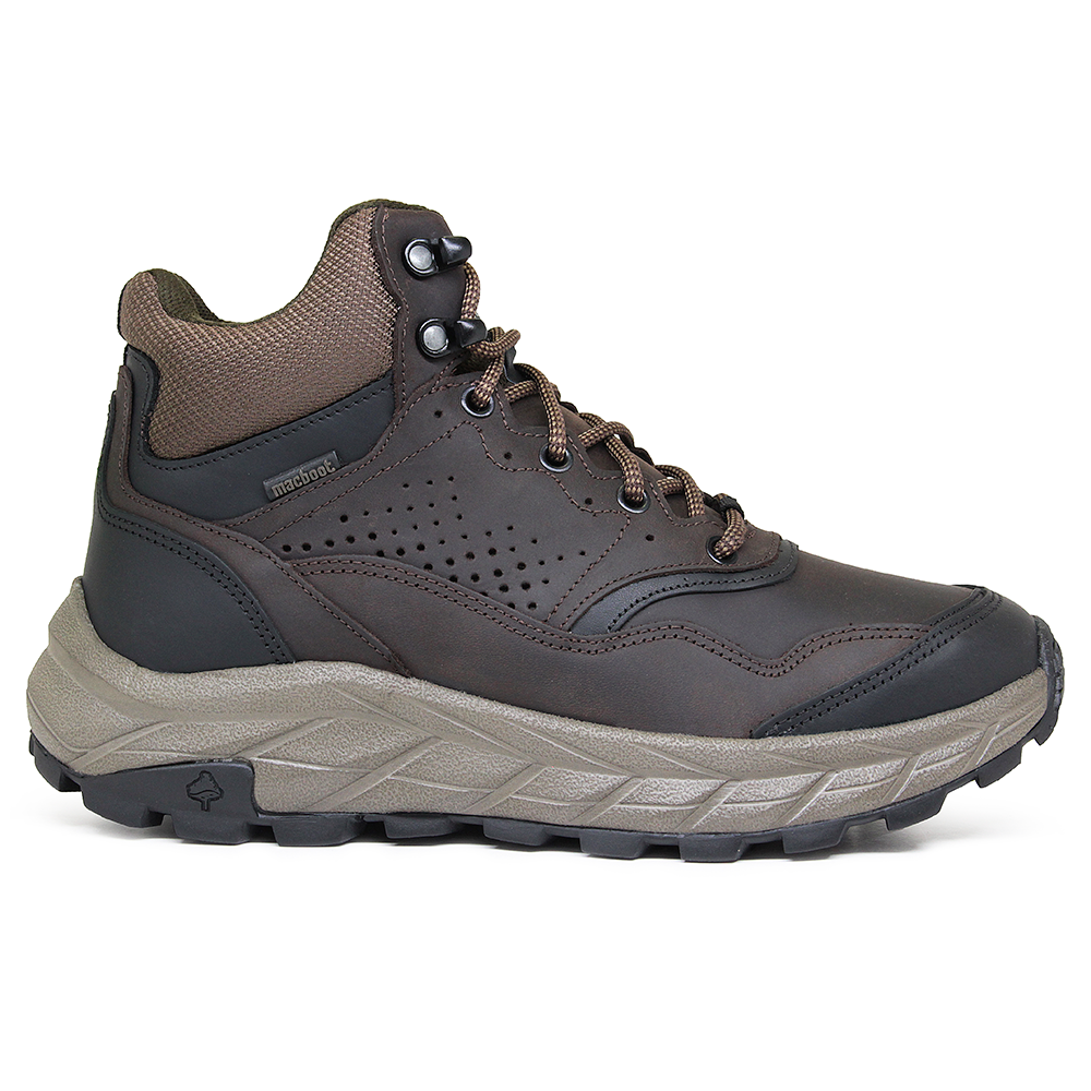 Bota Adventure Cano Alto Macboot Monjolo 02 Café - vista frontal - Macboot