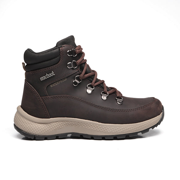 Bota Adventure Cano Alto Waterproof Macboot Sabine 08 Café - vista frontal - Macboot