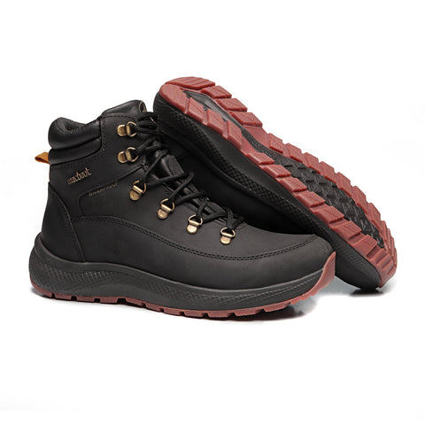 Bota Adventure Cano Alto Waterproof Macboot Sabine 08 Preto Emborrachado