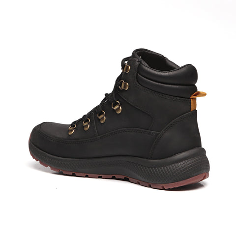 Bota Adventure Cano Alto Waterproof Macboot Sabine 08 Preto Emborrachado
