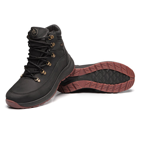 Bota Adventure Cano Alto Waterproof Macboot Sabine 08 Preto Emborrachado