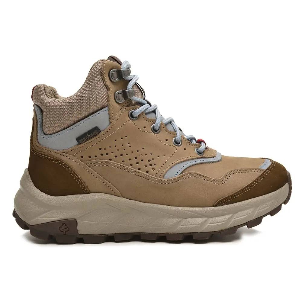 Bota Adventure Cano Alto Macboot Monjolo 08B Bege Acinzentado - vista frontal - Macboot