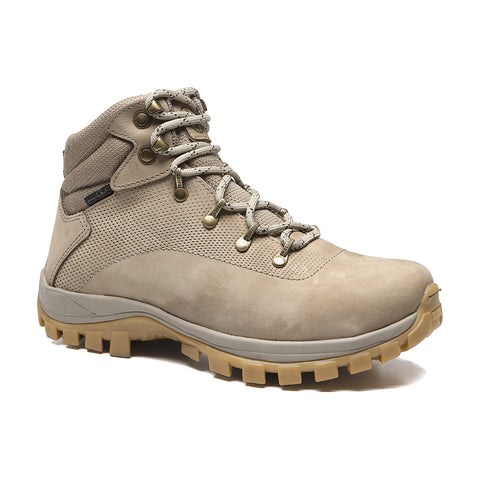 Bota Adventure Cano Alto Macboot Sumauma 08 Bege Acinzentado