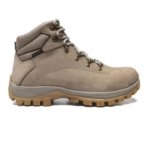 Bota Adventure Cano Alto Macboot Sumauma 08 Bege Acinzentado