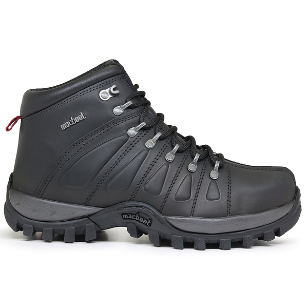 Bota Adventure Cano Alto Macboot Uirapuru 06 Preto Emborrachado - vista frontal - Macboot