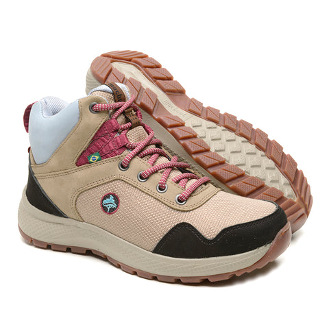 Bota Adventure Cano Alto Macboot Taiúva 04 Bege Acinzentado