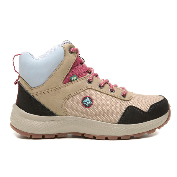 Bota Adventure Cano Alto Macboot Taiúva 04 Bege Acinzentado - vista frontal - Macboot