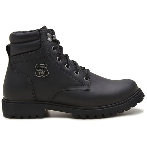 Bota Motors Cano Alto Macboot Kenko 06 Preto Emborrachado