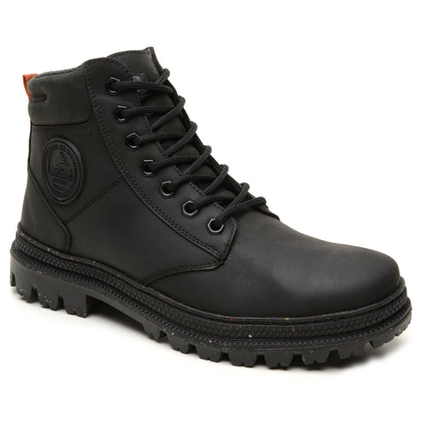 Bota Militar Cano Alto Macboot Ravenala 02 Preto Emborrachado