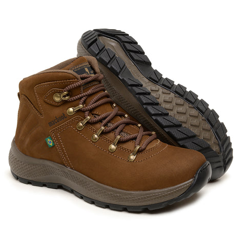 Bota Adventure Cano Alto Macboot Petúnia 04 Marrom Claro