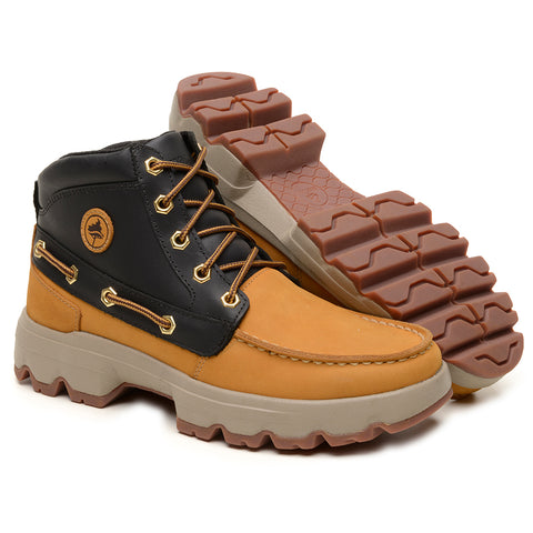 Bota Adventure Cano Longo Macboot Ébano 02 Mostarda
