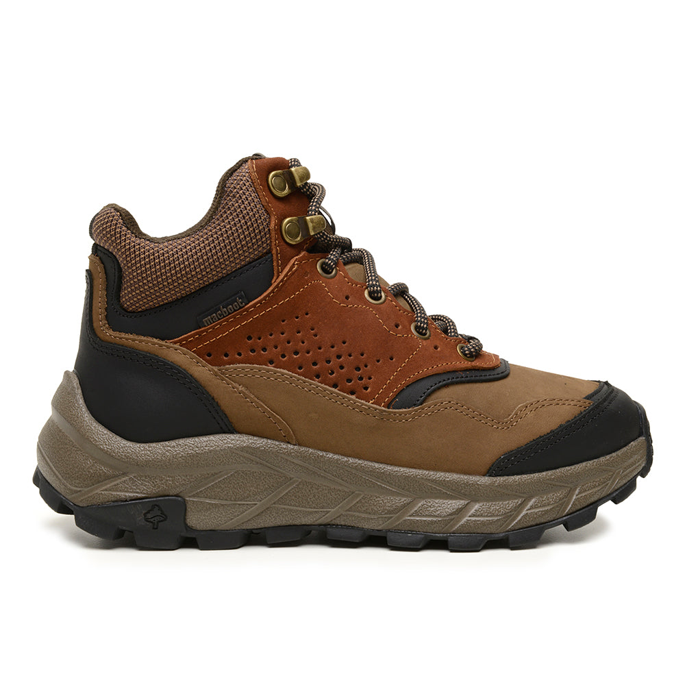Bota Adventure Cano Alto Macboot Monjolo 04 Marrom Bege - vista frontal - Macboot
