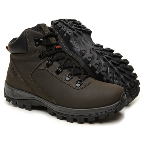 Bota Adventure Cano Alto Macboot Reseda 02 Cinza Escuro