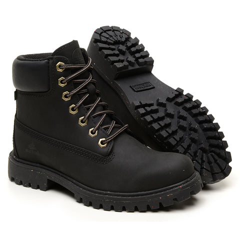 Bota Militar Macboot Cano Alto Lauryn 08 Preto Emborrachado