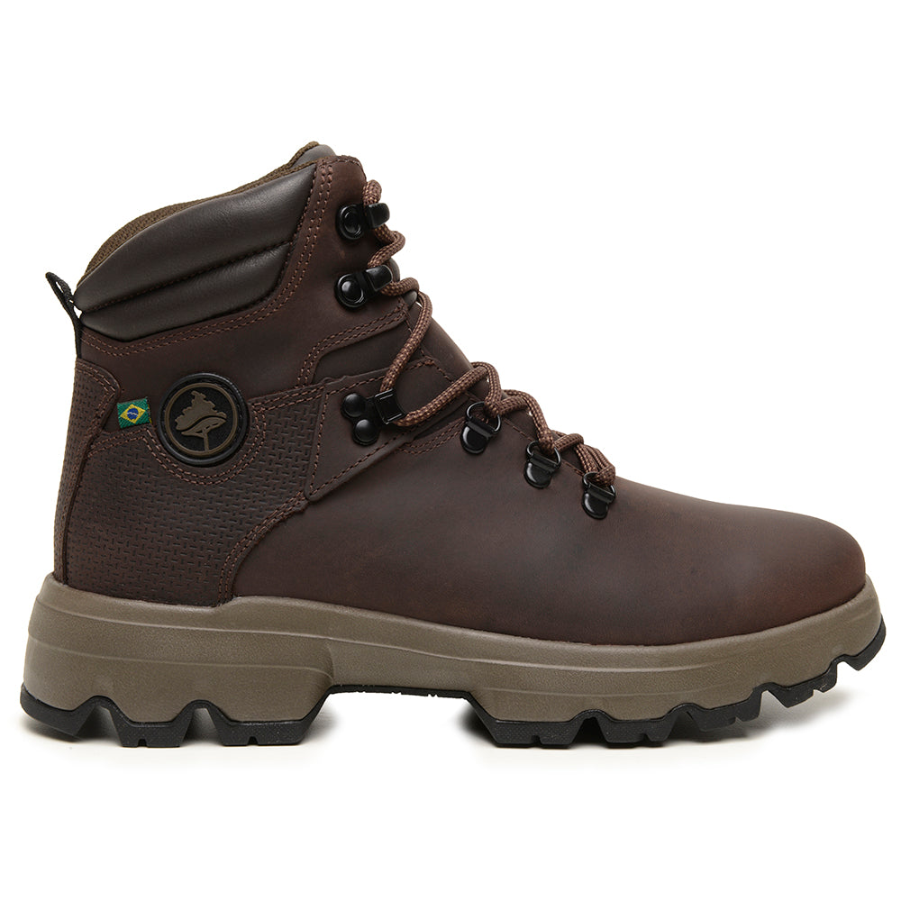 Bota Adventure Cano Longo Macboot Tempestade 02 Café - vista frontal - Macboot