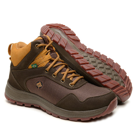 Bota Adventure Cano Alto Macboot Taiúva 04 Marrom Escuro