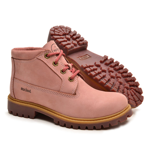 Bota Cano Médio Macboot Mini Lizzary 04 Rosa