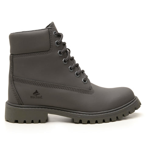 Bota Militar Macboot Cano Alto Lauryn 08 Cinza