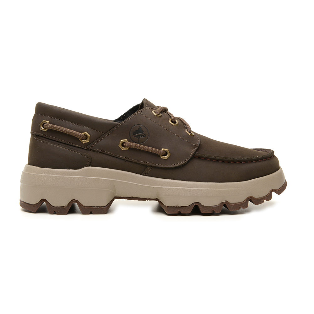 Sapato Boat Macboot Ebano 01 Marrom Escuro - vista frontal - Macboot