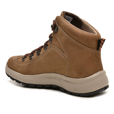 Bota Adventure Cano Alto Macboot Melissa 04B Marrom Bege