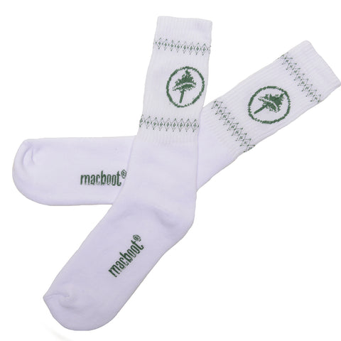 MEIA CANO LONGO MACBOOT BRANCA/VERDE