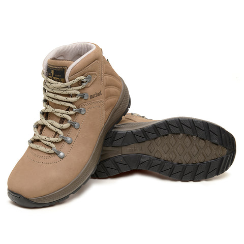 Bota Adventure Cano Alto Macboot Petúnia 04 Bege Acinzentado