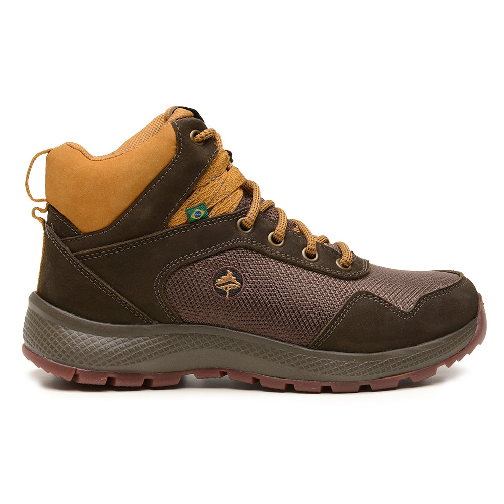 Bota Adventure Cano Alto Macboot Taiúva 04 Marrom Escuro - vista frontal - Macboot